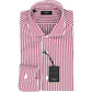 Camicia BARBA Napoli Culto Righe Bianco Bourdeaux