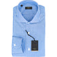 Camicia BARBA Napoli Culto Righe Celeste Bianco