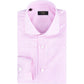 Camicia BARBA Napoli Culto in Cotone e Lino Righe Bianco Rosa
