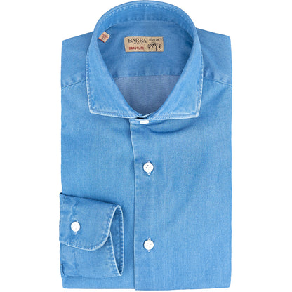 Camicia BARBA Napoli Dandylife in Cotone Denim