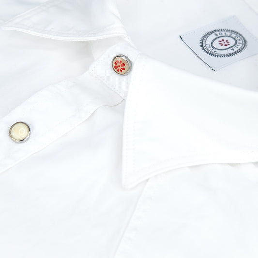 Camicia BOLZONELLA Baddy Texana in Cotone Oxford Super Soft Bianca