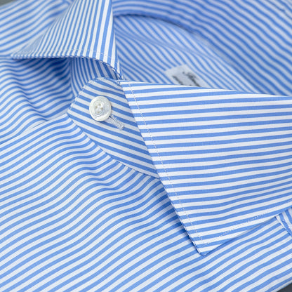 Camicia FINAMORE Milano Bacchetta Bianco Celeste