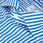 Camicia FINAMORE Milano in Esclusivo Cotone Giza 45 170 a Due Riga Bianco Azzurro