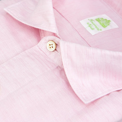 Camicia FINAMORE Tokyo in Lino e Cotone Rosa