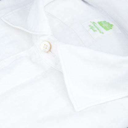 Camicia FINAMORE Tokyo in Puro Lino Bianca