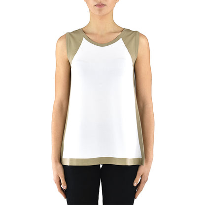 Canotta KANGRA in Viscosa Bianca