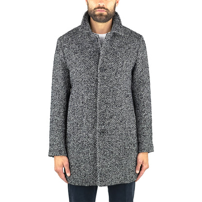 Cappotto PALTÒ Alfredo Neo Bouclé Spinato Grigio Medio