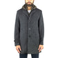 Cappotto PALTÒ Geraldo Chevron Spinato Grigio Scuro