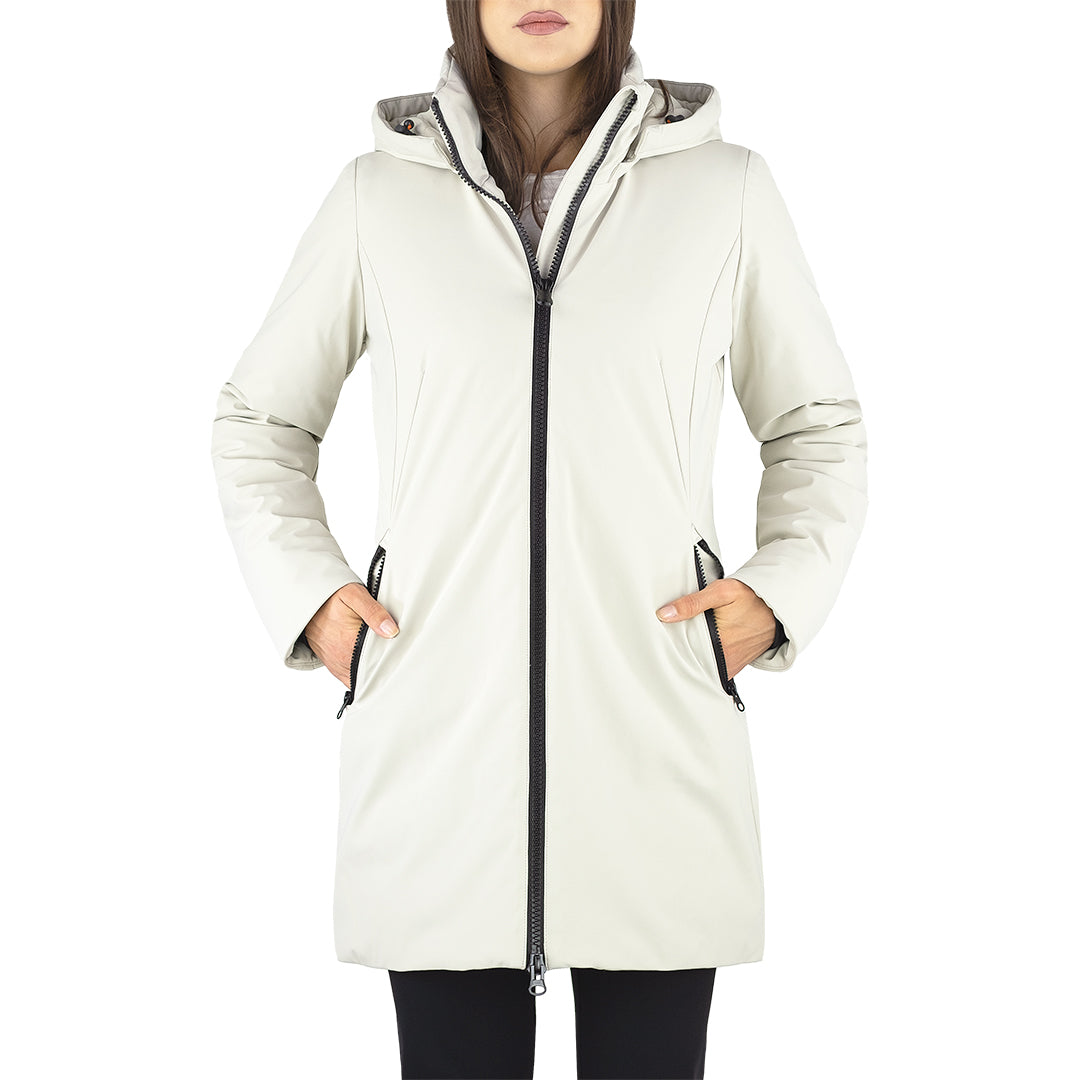 Cappotto Piumino SAVE THE DUCK Lila Lexy15 Rainy Beige