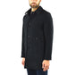 Cappotto PALTÒ Alfredo Chevron Spinato Blu Navy