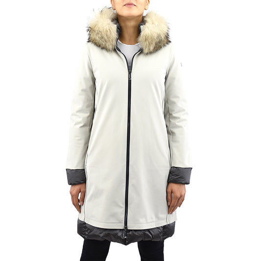 Cappotto Piumino RRD Light Winter Coat Lady Fur T Gesso