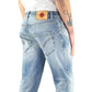 Eco Jeans DONDUP Mius UP168 Cimosato Tela Giapponese Lavaggio Medio Chiaro