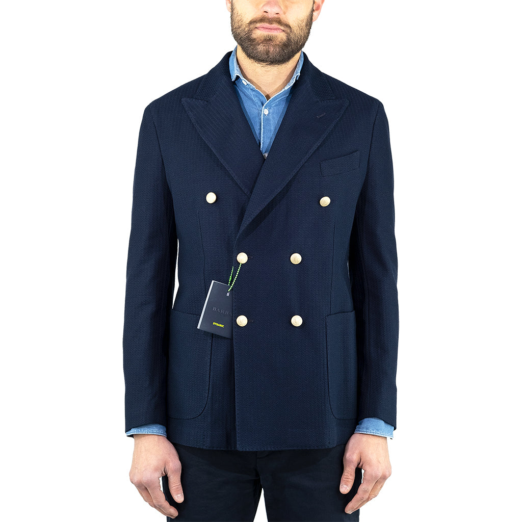 Giacca Doppio Petto BARBA Napoli Dynamic Blu