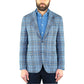 Giacca LARDINI Fantasia Quadro Super Soft Indaco