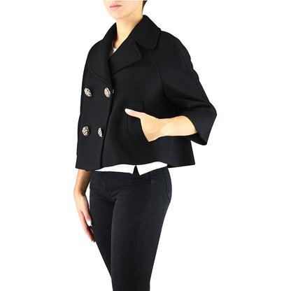 Giacca TWINSET PA826U Corta in Panno Nera