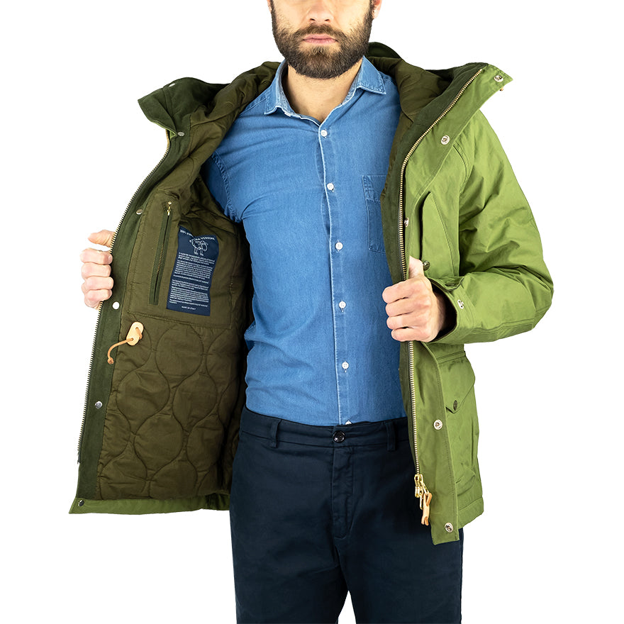Giaccone MANIFATTURA CECCARELLI Fisherman Parka Verde Light Green
