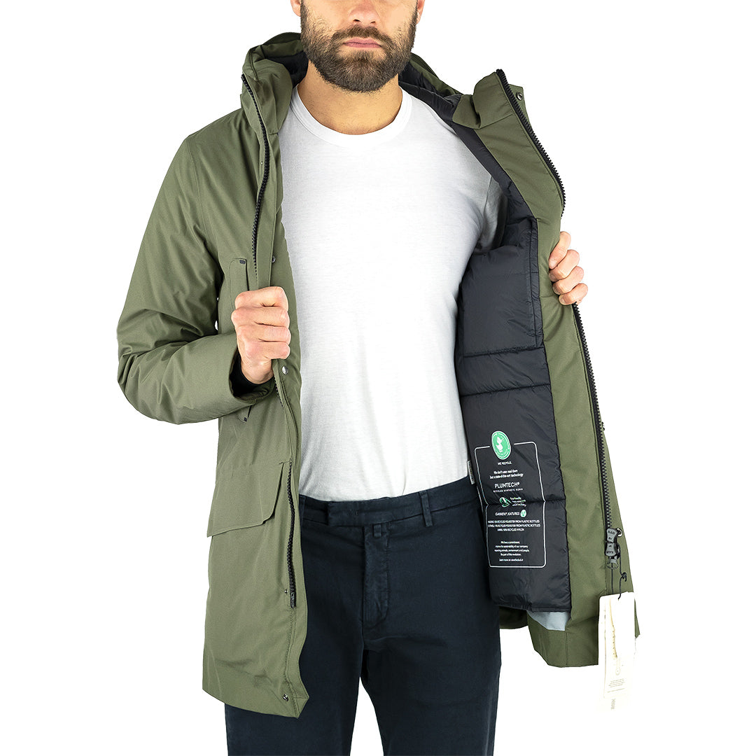 Giaccone Parka SAVE THE DUCK Yotam Grin15 Verde Militare
