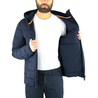 Giubbotto Piumino SUNS Stone in Thermolite Blu Navy