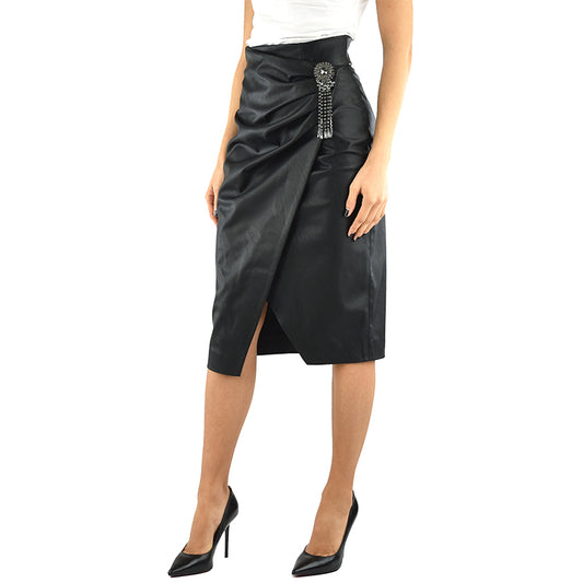 Gonna PINKO Cagliare Similpelle Nera