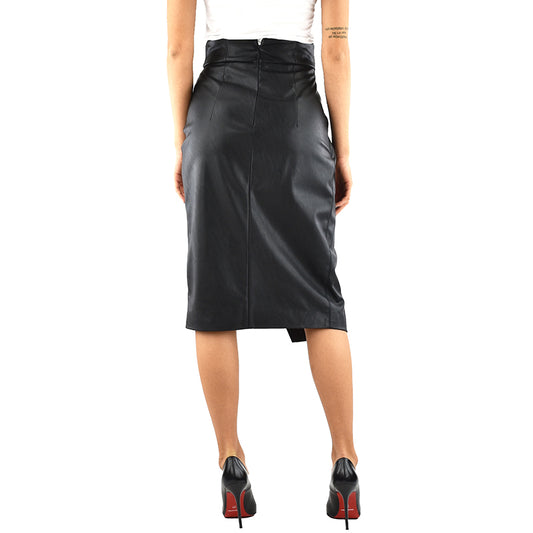 Gonna PINKO Cagliare Similpelle Nera