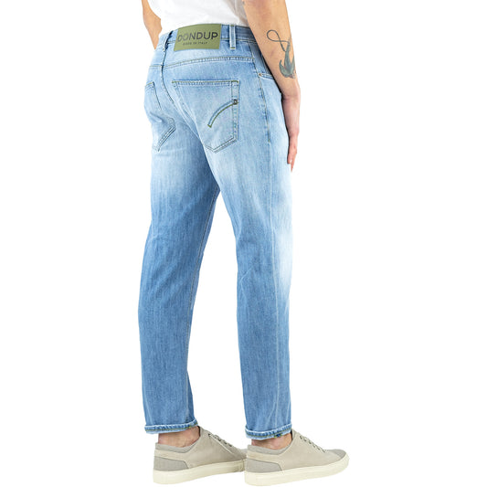 Jeans DONDUP Brighton UP434 in Denim Stretch Lavaggio Chiaro