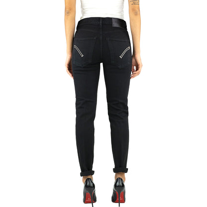 Jeans DONDUP Daila DP651 in Bull di Cotone Nero