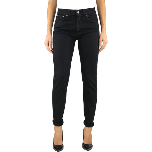 Jeans DONDUP Daila DP651 in Bull di Cotone Nero