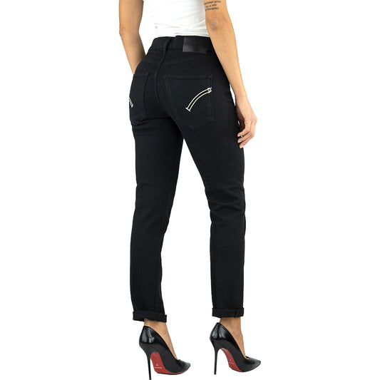 Jeans DONDUP Daila DP651 in Bull di Cotone Nero