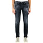 Jeans DONDUP George UP232 con Piccole Rotture Nero Lavato