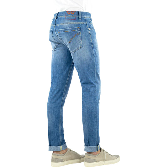 Jeans DONDUP George UP232 in Denim Stretch Lavaggio Medio Chiaro