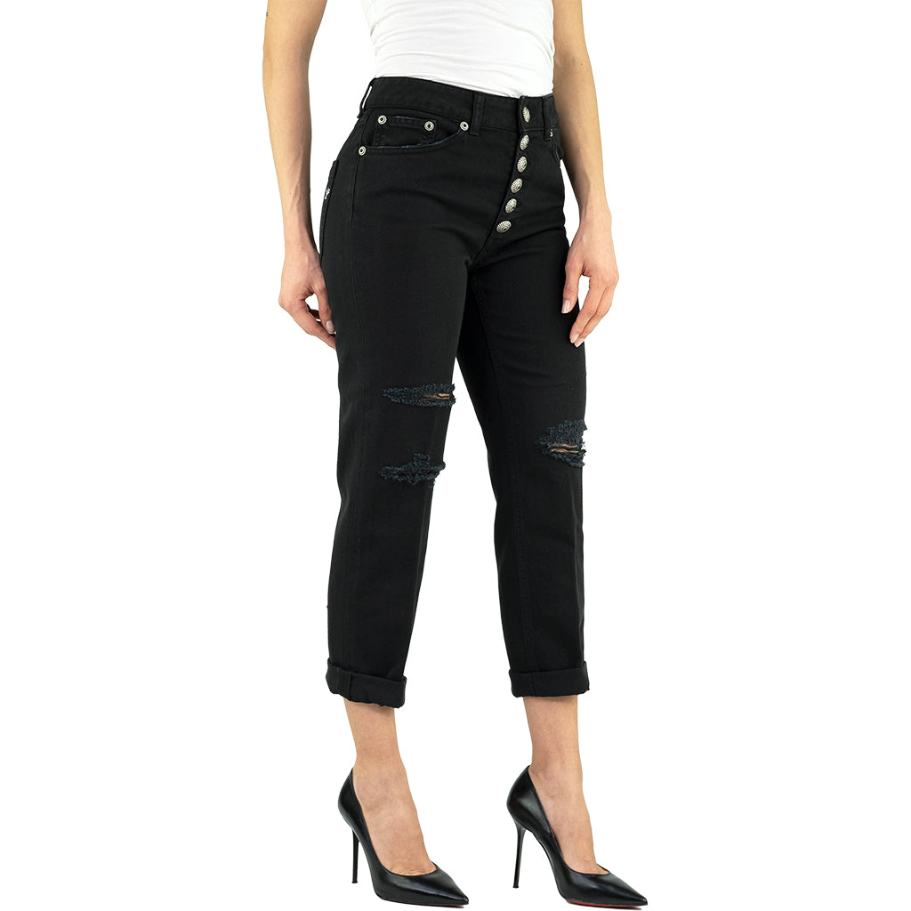 Jeans DONDUP Koons Gioiello DP268B Nero Strappato
