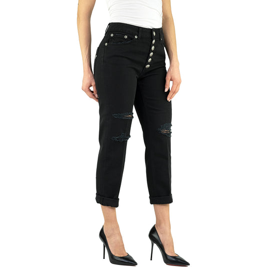 Jeans DONDUP Koons Gioiello DP268B Nero Strappato