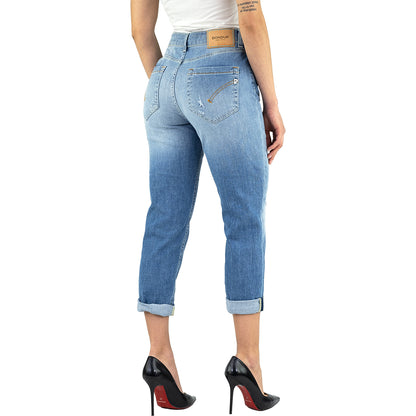 Jeans DONDUP Koons Gioiello DP268B Rotture Lavaggio Medio Chiaro