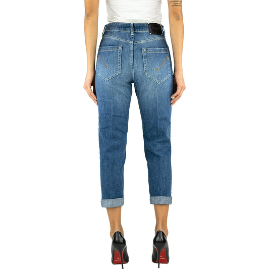 Jeans DONDUP Koons Gioiello DP268B con Rammendi Lavaggio Medio