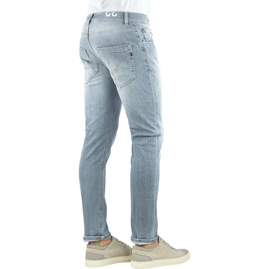 Jeans DONDUP Mius UP168 in Denim Stretch Grigio Chiaro