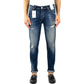 Jeans PT Torino Denim Reggae con Abrasioni Lavaggio Medio Scuro
