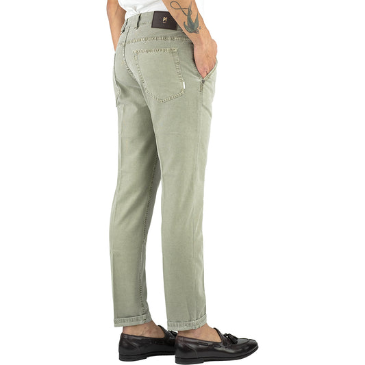 Jeans Pantalone PT Torino Denim Indie Tasca America Verde Salvia