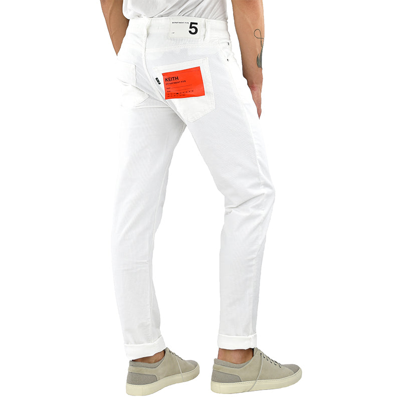 Jeans DEPARTMENT 5 Keith in Velluto Bianco Latte
