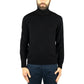 Maglia DRUMOHR Collo Alto in Pura Lana Merino Nera