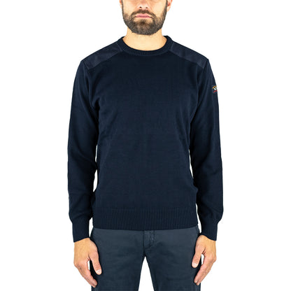 Maglia PAUL & SHARK in Lana Inserti in Tessuto Tecnico Blu