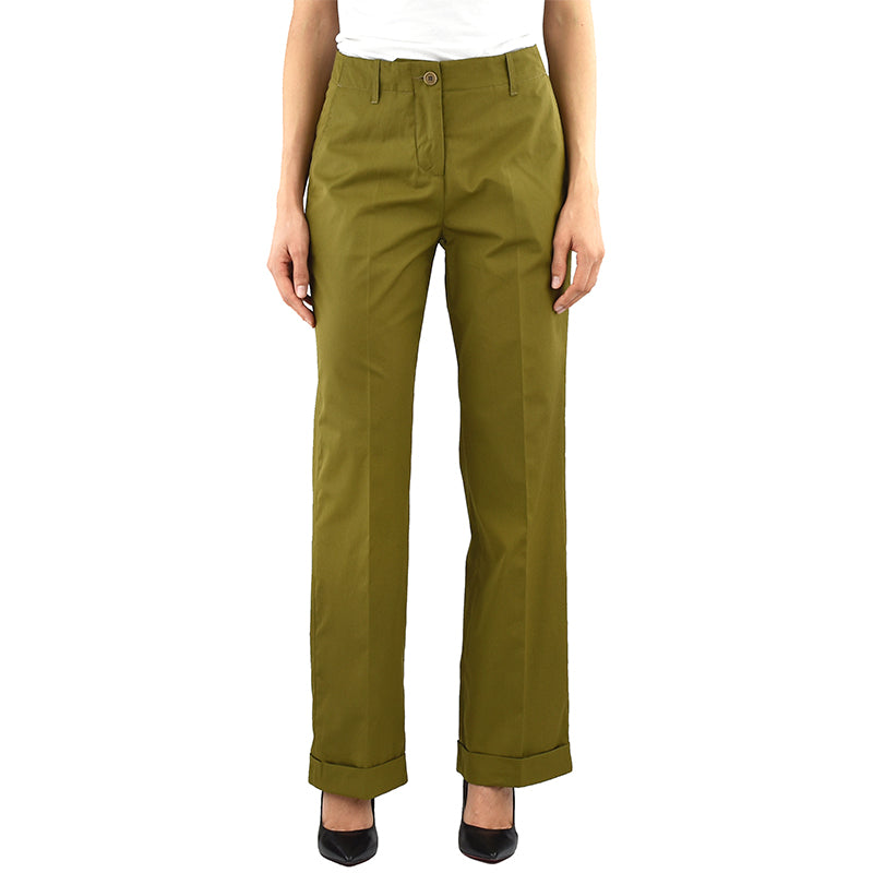 Pantalone ASPESI H107 in Popeline Tabacco