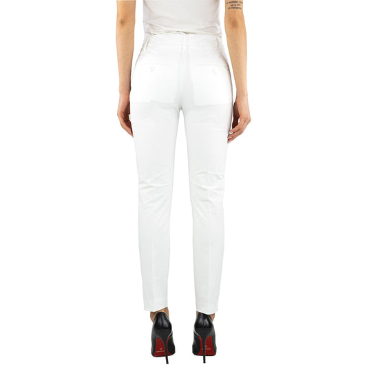 Pantalone DONDUP Perfect DP066 in Cotone Bianco