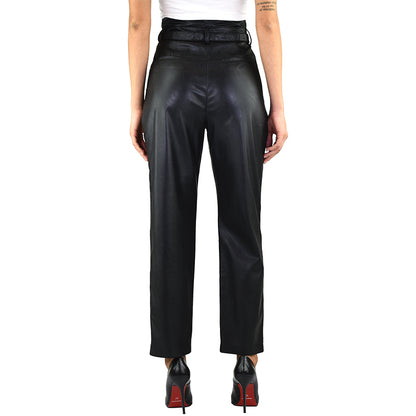 Pantalone PINKO Aurelio in Eco-Pelle Nero