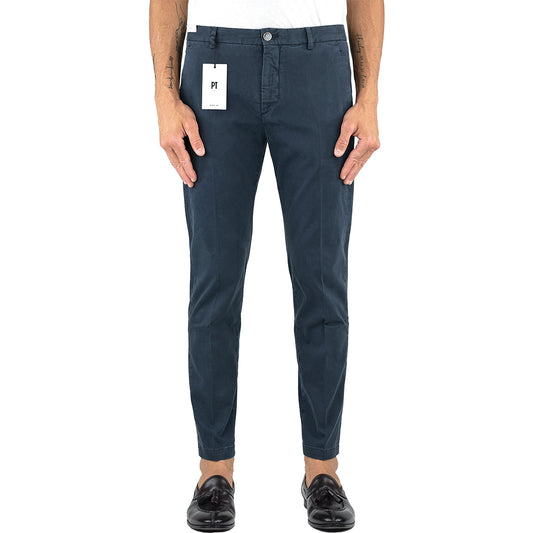 Pantalone PT Torino Denim Jungle in Cotone Blu