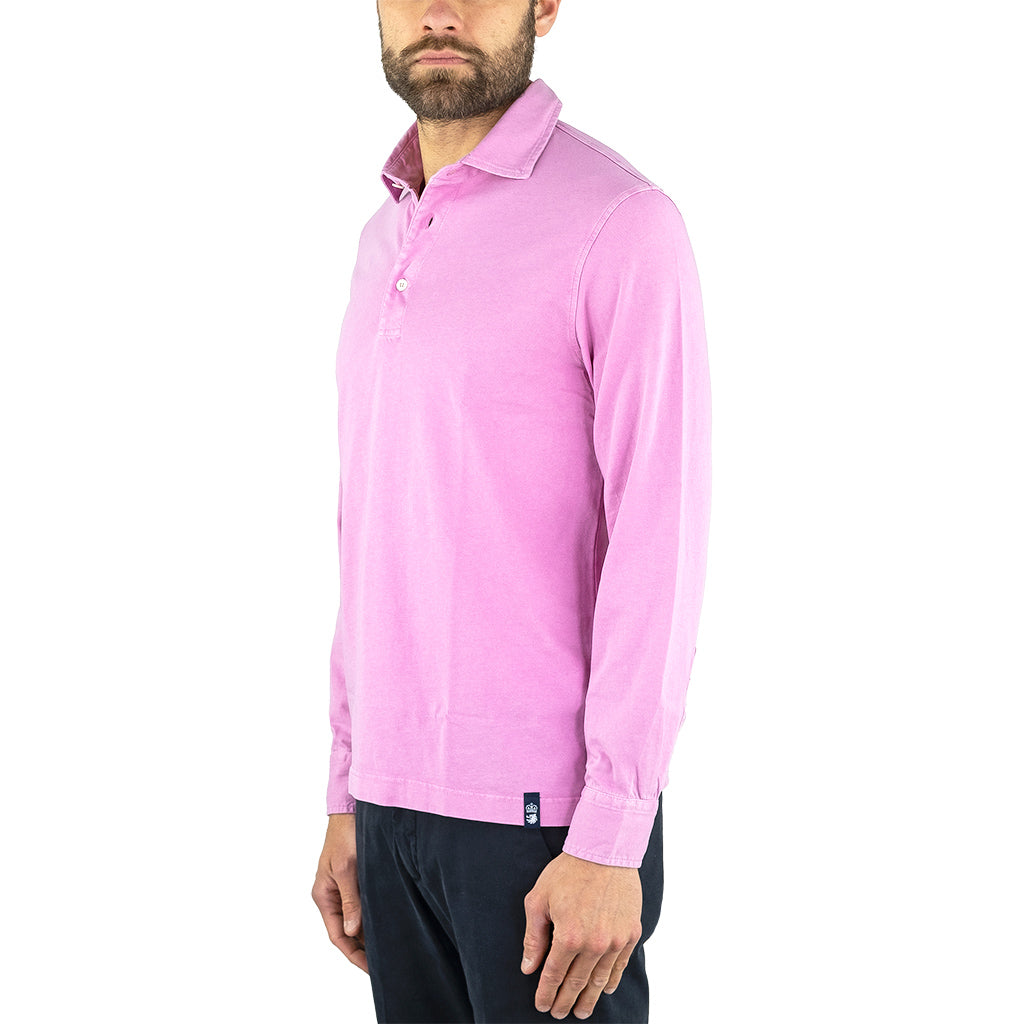 Polo DRUMOHR Manica Lunga Rosa Bubble