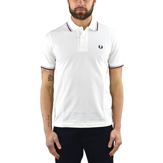 Polo FRED PERRY M12 Bianca
