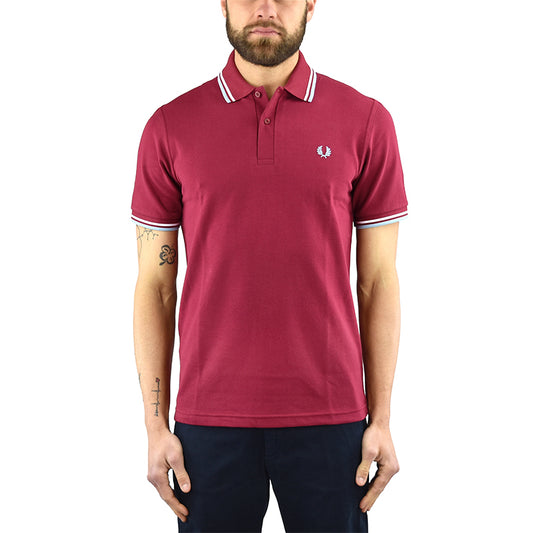 Polo FRED PERRY M12 Rosso Porpora