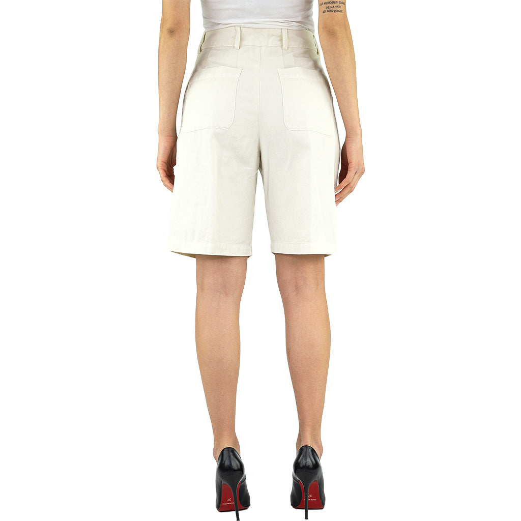 Short ASPESI Mod. 0203 in Lino Tinto Capo Panna