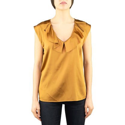 Top PINKO Fascinoso in Satin Cognac